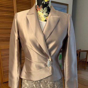 Like New Tahari Luxe Bronze Evening Suit